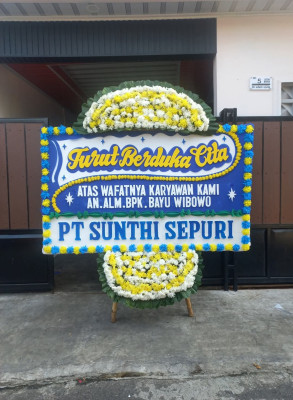 Papan Bunga Duka di Jatisarono